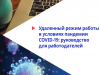 Руководство для работодателей по организации удаленного режима работы в условиях пандемии COVID-19